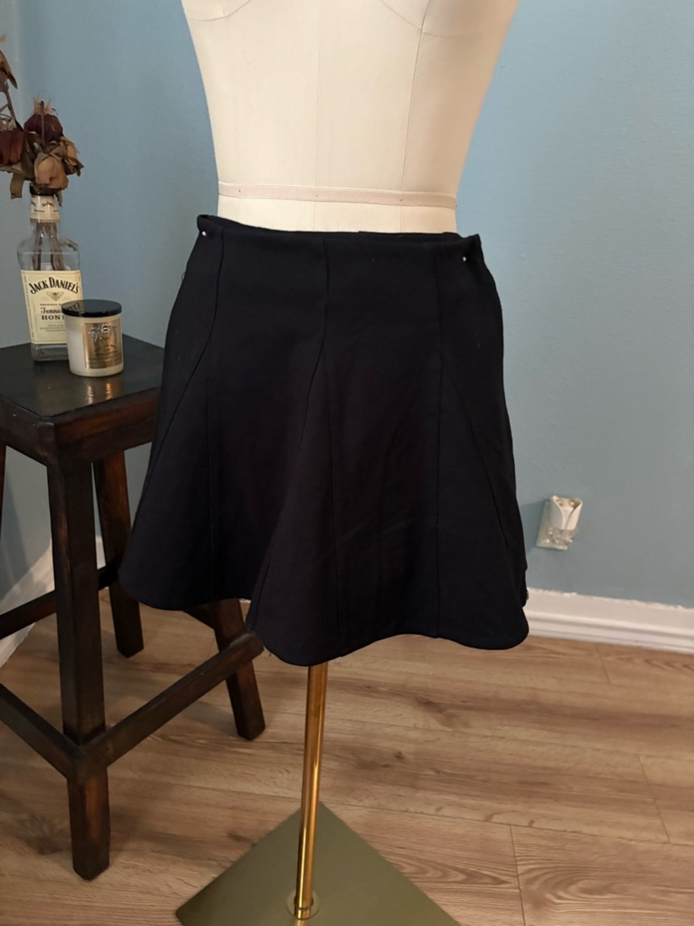 Classic Black A-Line Skirt - Women's Skirt